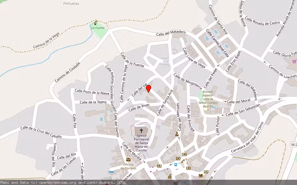 Mapa de Subasta Inmueble (Vivienda) en Campo Real, Madrid