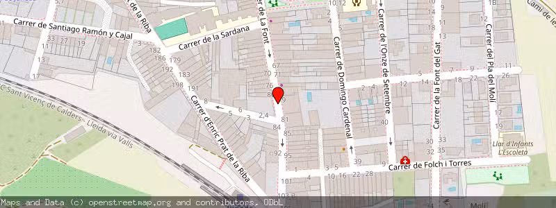Mapa de Subasta de Inmueble (Vivienda) en Juneda, Lérida (Lleida) 