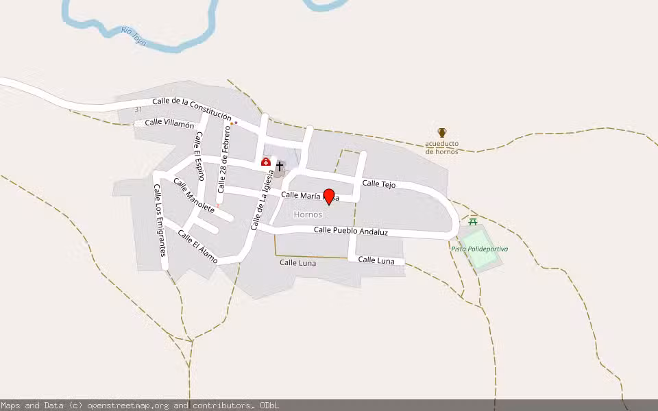 Mapa de Subasta Inmueble (Vivienda) en Hornos, Jaén