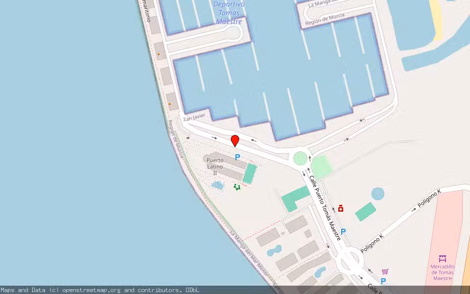 Mapa de Subasta Inmueble (Garaje) en San Javier, Murcia