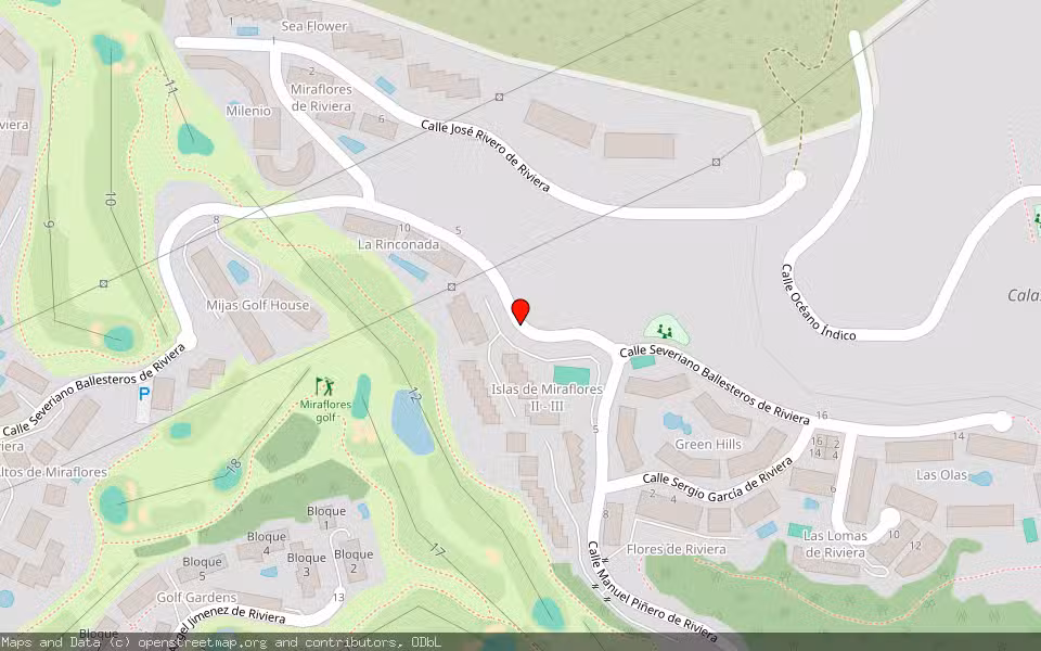 Mapa de Subasta Inmueble (Vivienda) en Mijas, Málaga