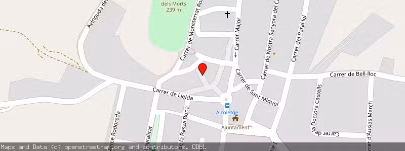 Mapa de Subasta de Inmueble (Vivienda) en Alcoletge, Lérida (Lleida) 