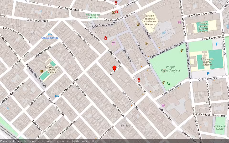 Mapa de Subasta Inmueble (Vivienda) en Almansa, Albacete