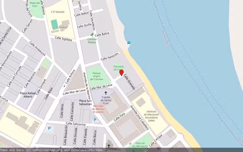 Mapa de Subasta Inmueble (Garaje) en Punta Umbria, Huelva