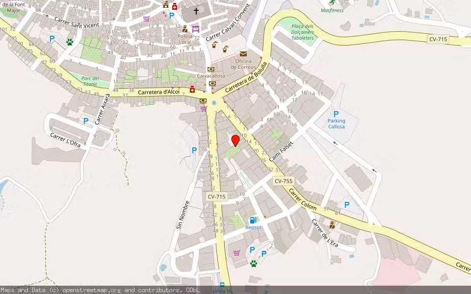 Mapa de Subasta Inmueble (Vivienda) en Abdet, Alicante/Alacant