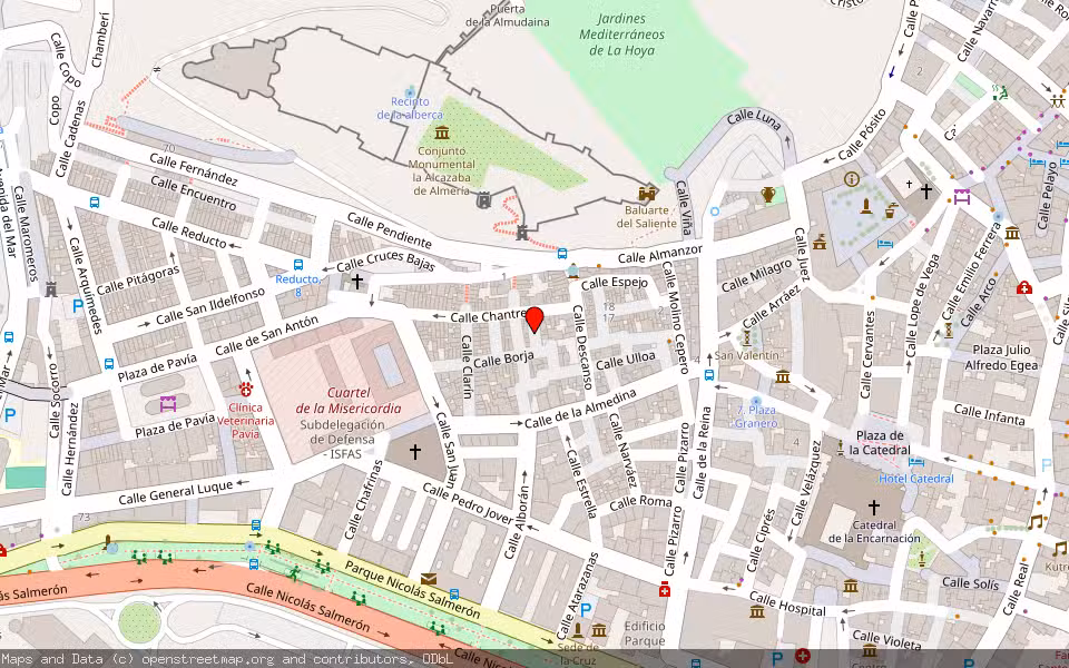 Mapa de Subasta Inmueble (Vivienda) en Almería