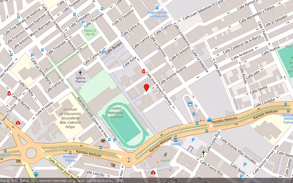Mapa de Subasta Inmueble (Solar) en Arrecife, Las Palmas
