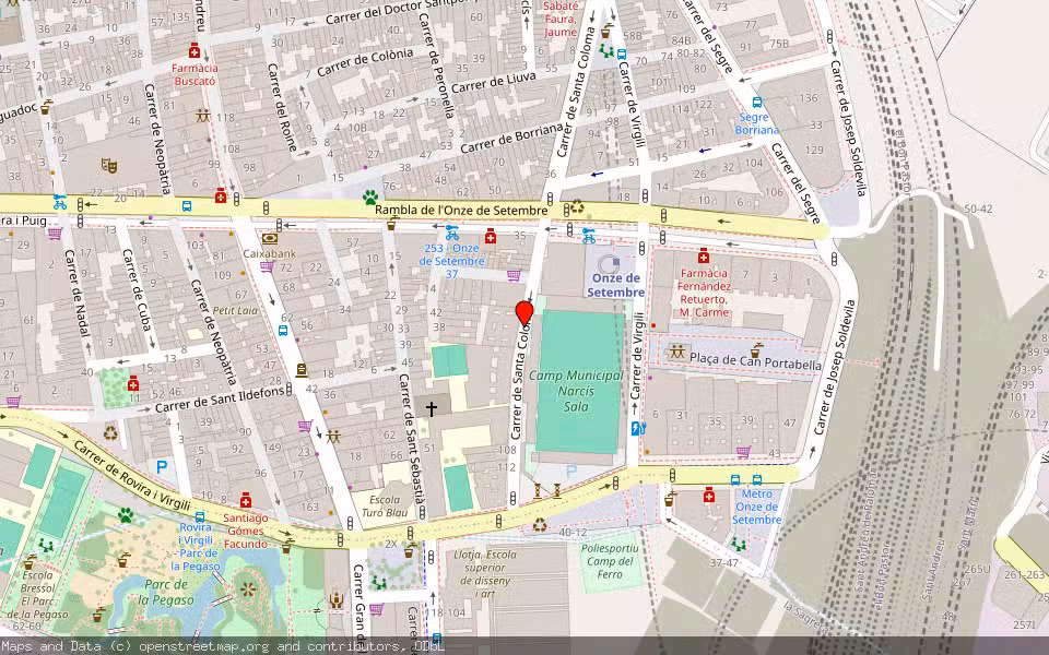 Mapa de Subasta Inmueble (Vivienda) en Barcelona