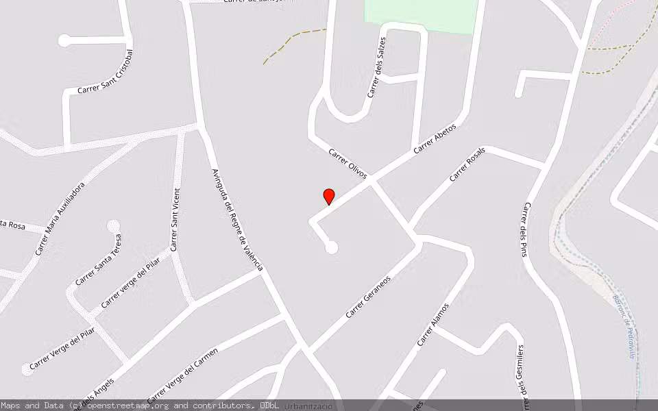 Mapa de Subasta Inmueble (Vivienda) en Olocau, Valencia/València