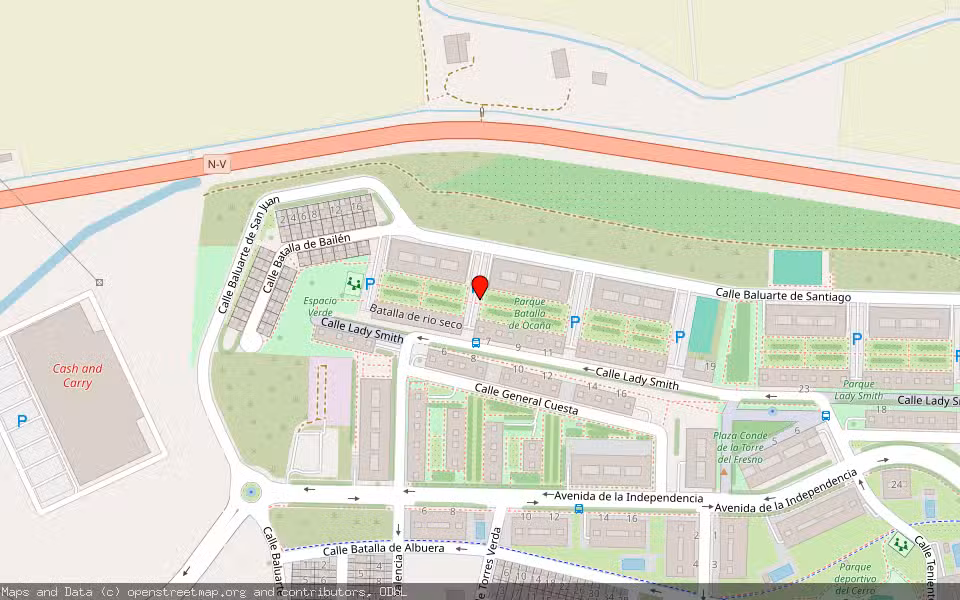 Mapa de Subasta Inmueble (Vivienda) en Badajoz