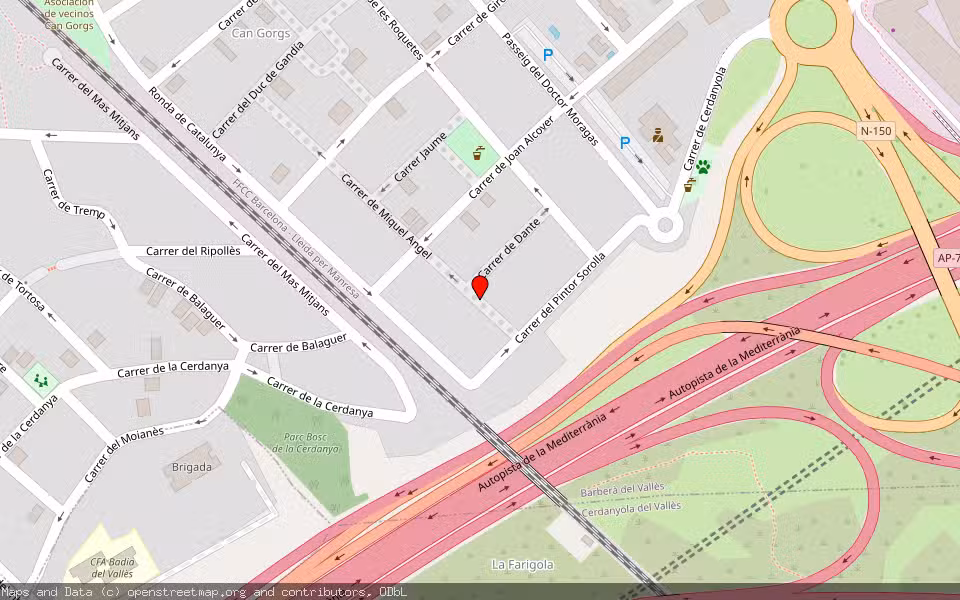Mapa de Subasta Inmueble (Vivienda) en Barberà Del Vallès, Barcelona
