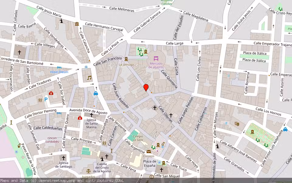 Mapa de Subasta Inmueble (Vivienda) en Andújar, Jaén