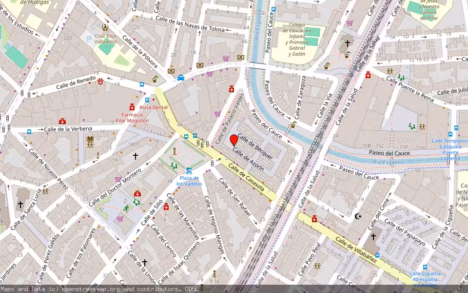 Mapa de Subasta Inmueble (Vivienda) en Valladolid