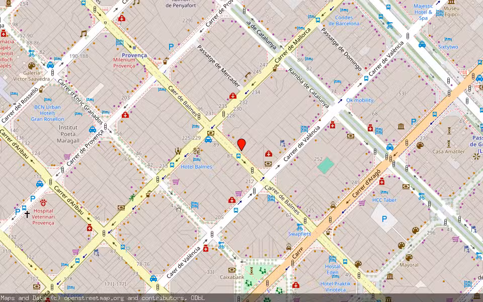 Mapa de Subasta Inmueble (Vivienda) en Barcelona