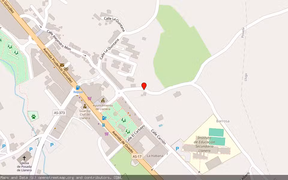 Mapa de Subasta Inmueble (Solar) en Llanera, Asturias