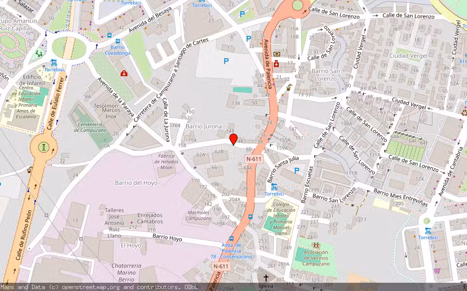 Mapa de Subasta Inmueble (Solar) en Torrelavega, Cantabria