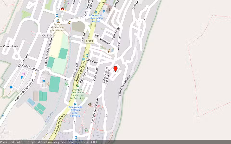 Mapa de Subasta Inmueble (Vivienda) en Ubrique, Cádiz