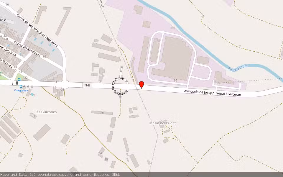 Mapa de Subasta Inmueble (Vivienda) en Vilagrassa, Lleida