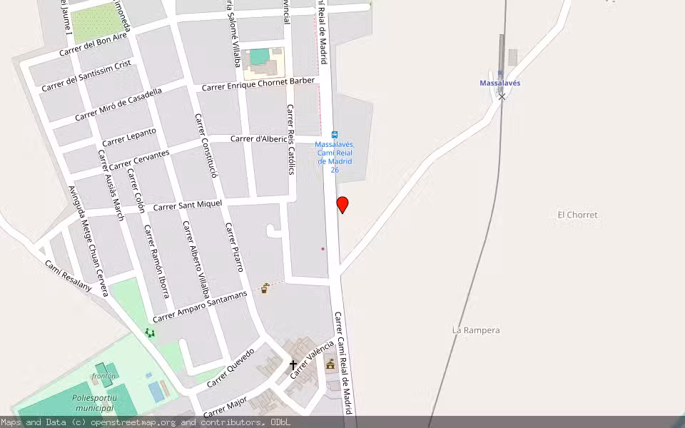Mapa de Subasta Inmueble (Vivienda) en Massalaves, Valencia/València