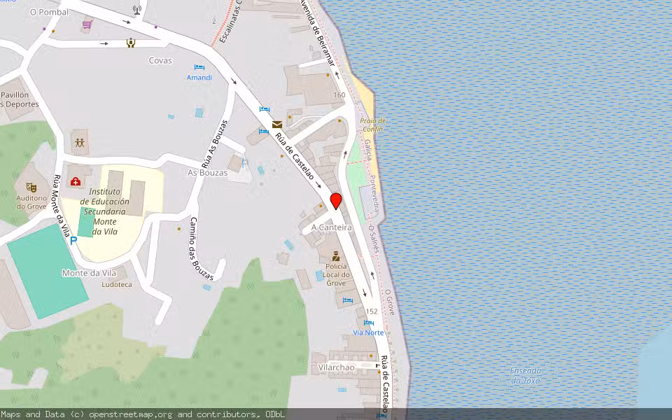 Mapa de Subasta Inmueble (Garaje) en Grove, O, Pontevedra