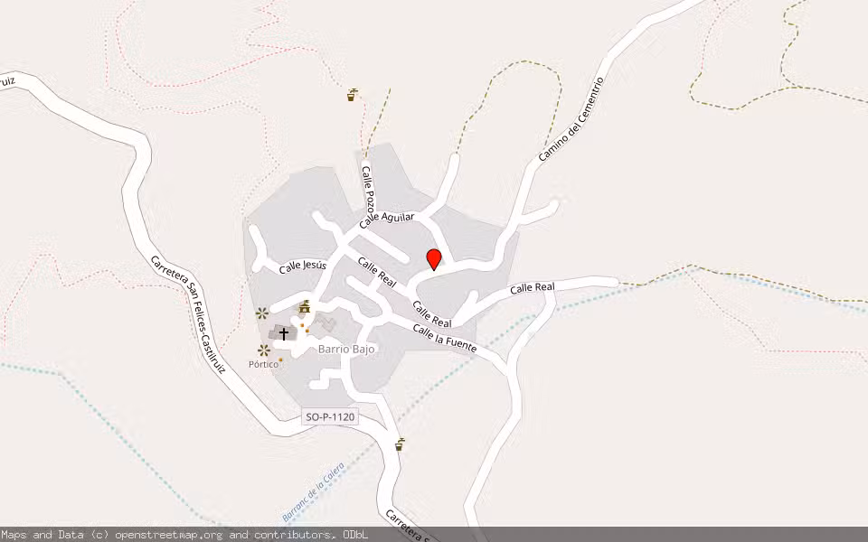 Mapa de Subasta Inmueble (Finca rústica) en San Felices, Soria