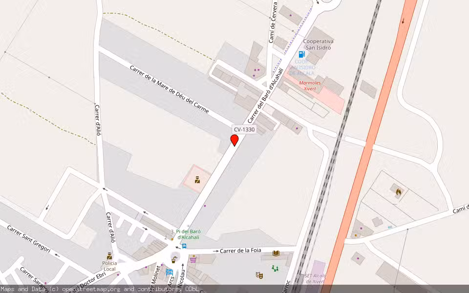 Mapa de Subasta Inmueble (Vivienda) en Alcala De Xivert, Castellón/Castelló