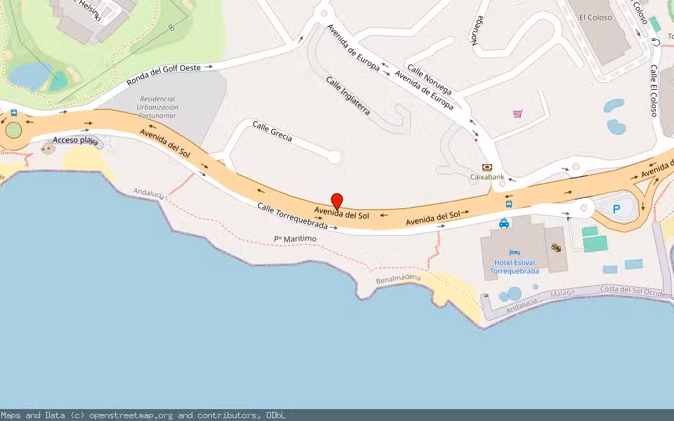 Mapa de Subasta Inmueble (Vivienda) en Benalmadena, Málaga