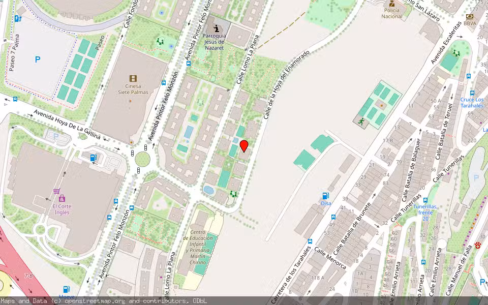 Mapa de Subasta Inmueble (Vivienda) en Las Palmas De Gran Canaria, Las Palmas
