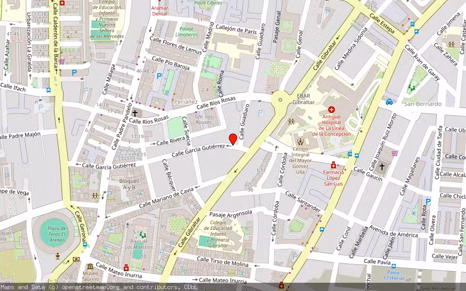 Mapa de Subasta Inmueble (Local comercial) en Linea De La Concepcion (la), Cádiz