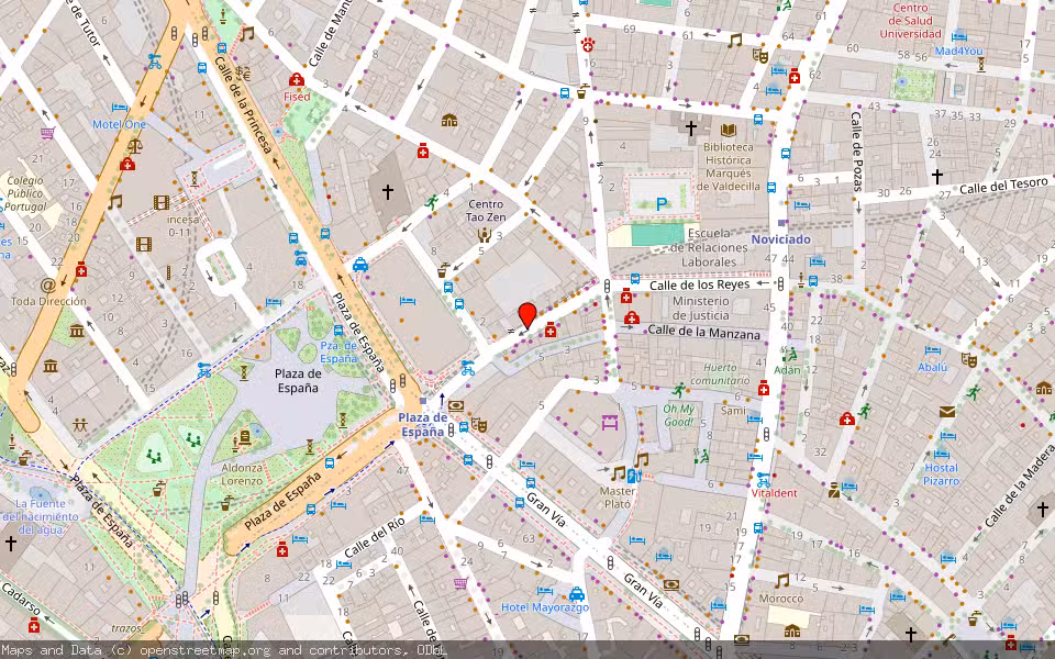 Mapa de Subasta Inmueble (Vivienda) en Madrid