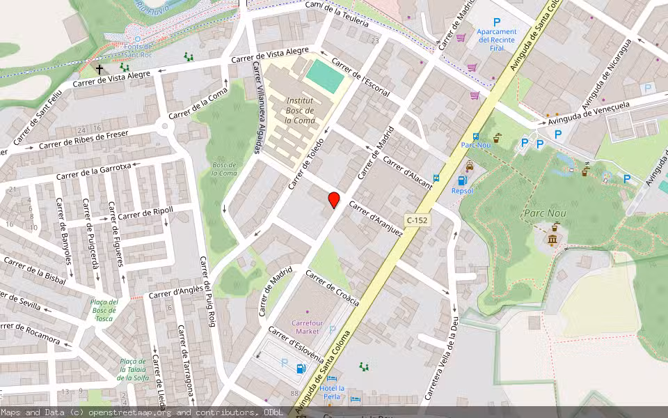 Mapa de Subasta Inmueble (Garaje) en Olot, Girona