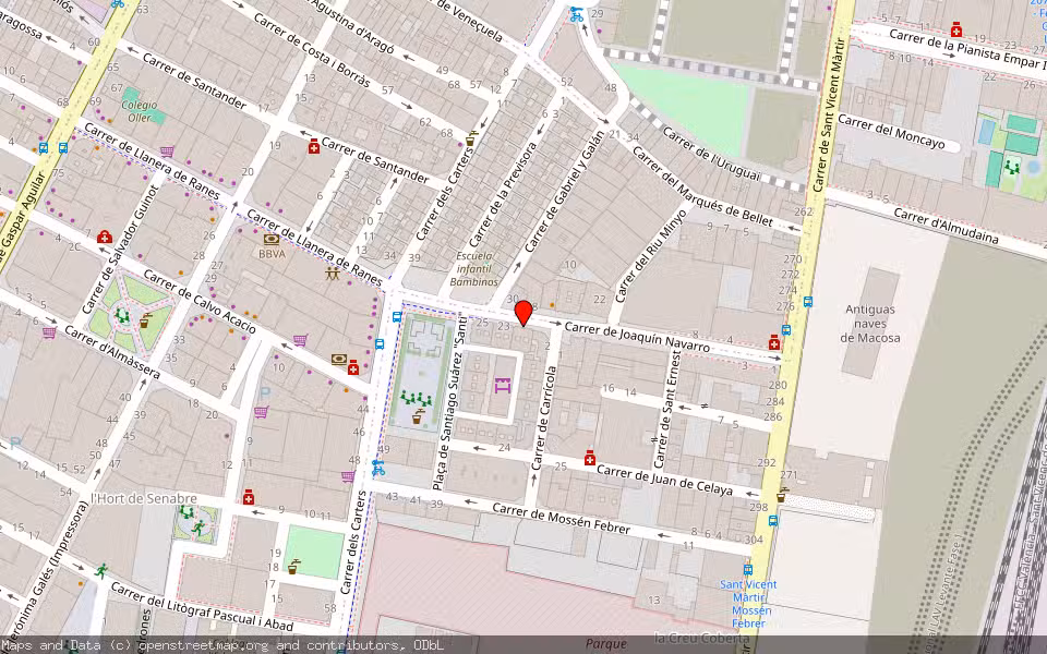 Mapa de Subasta Inmueble (Vivienda) en Valencia, Valencia/València