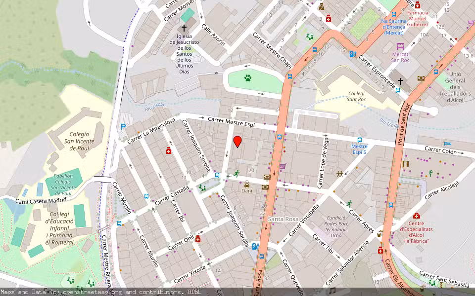 Mapa de Subasta Inmueble (Local comercial) en Alcoi-alcoy, Alicante/Alacant