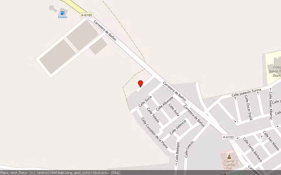 Mapa de Subasta Inmueble (Vivienda) en Linares, Jaén