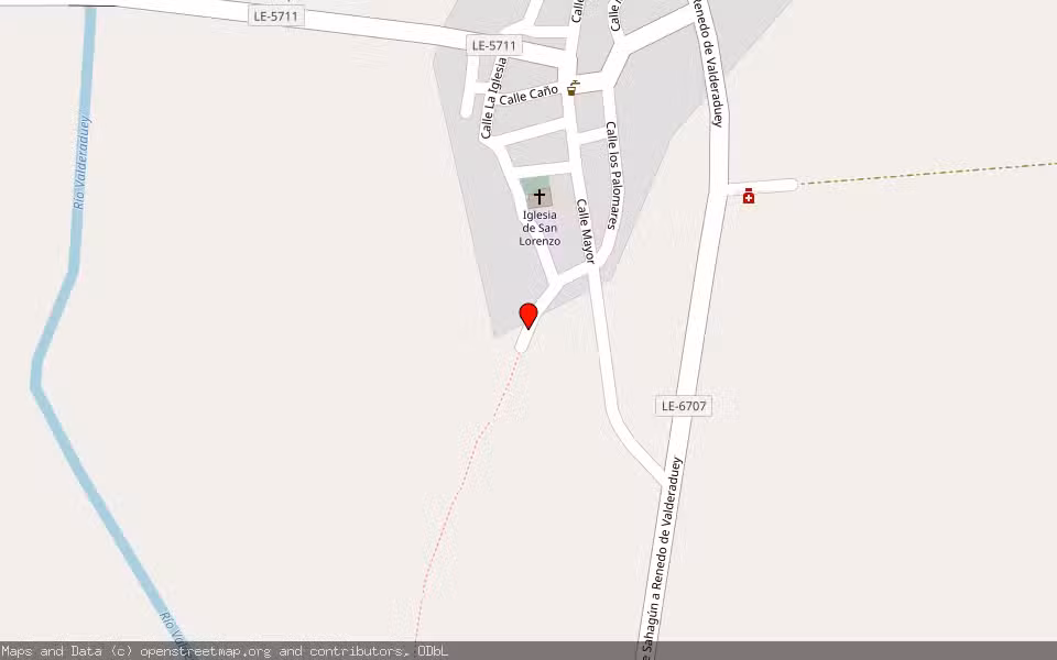 Mapa de Subasta Inmueble (Finca rústica) en Villazanzo De Valderaduey, León