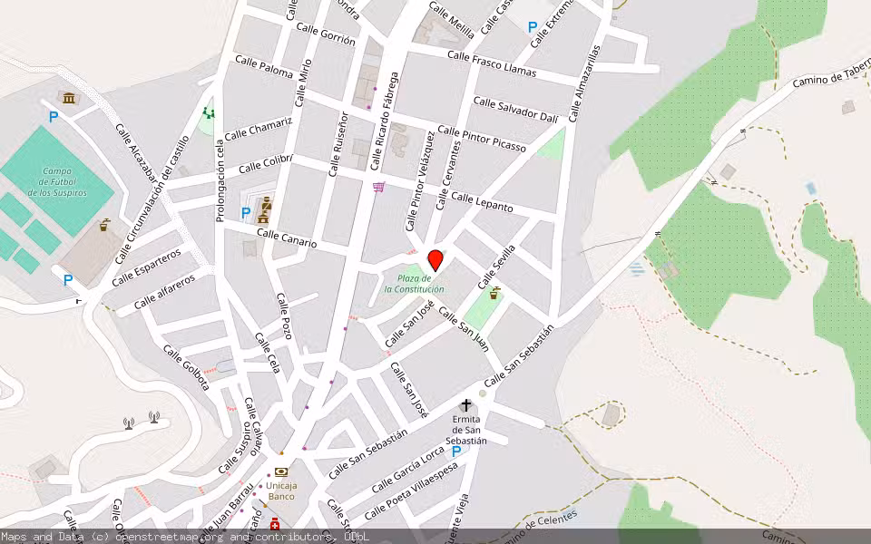 Mapa de Subasta Inmueble (Garaje) en Tabernas, Almería