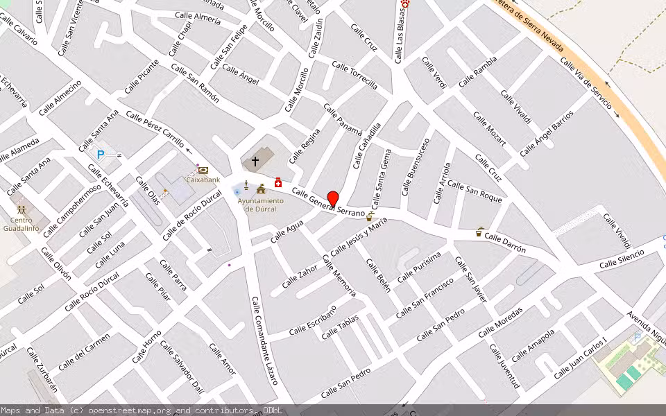 Mapa de Subasta Inmueble (Vivienda) en Durcal, Granada