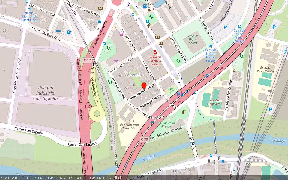 Mapa de Subasta Inmueble (Vivienda) en Montcada I Reixac, Barcelona