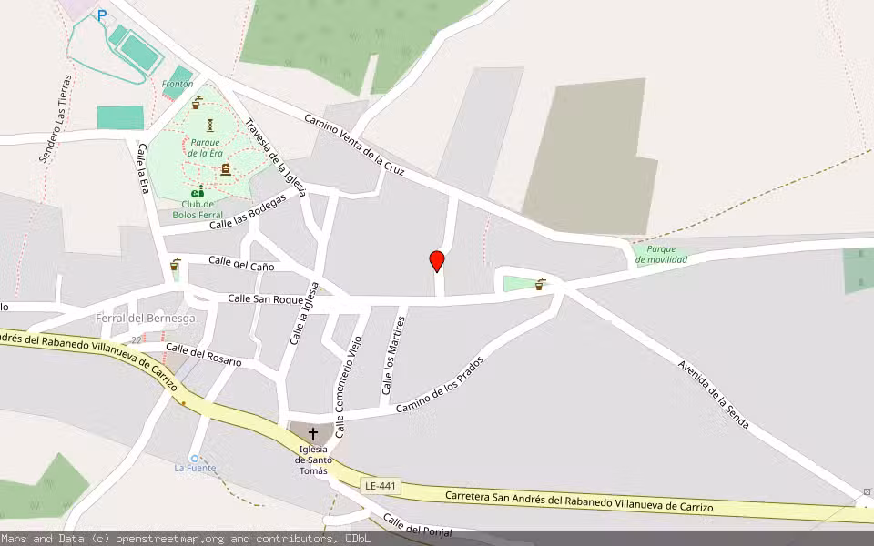 Mapa de Subasta Inmueble (Vivienda) en Ferral Del Bernesga, León