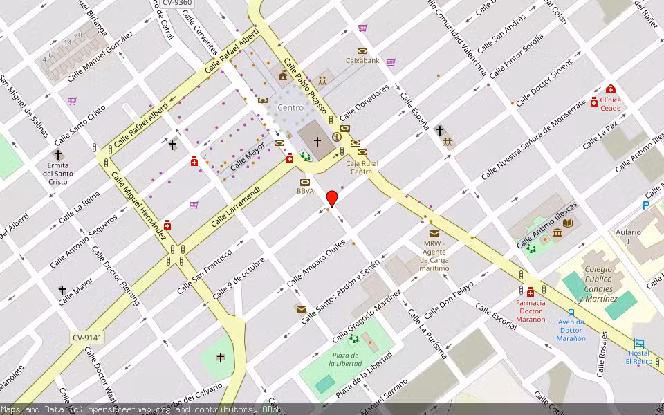 Mapa de Subasta Inmueble (Trastero) en Almoradí, Alicante/Alacant