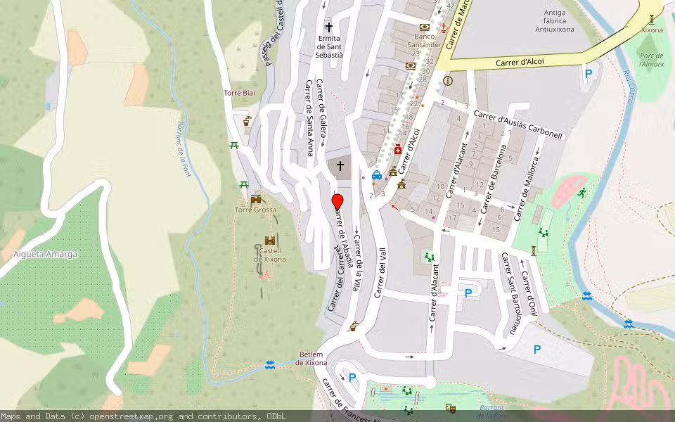 Mapa de Subasta Inmueble (Vivienda) en Xixona, Alicante/Alacant