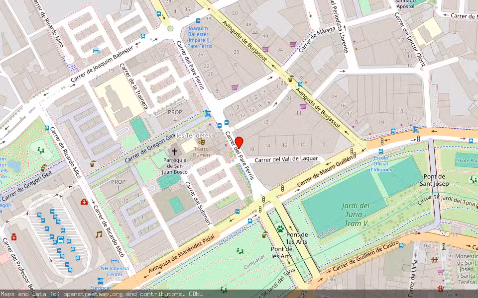 Mapa de Subasta Inmueble (Vivienda) en Valencia, Valencia/València