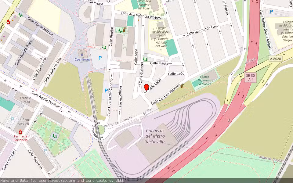 Mapa de Subasta Inmueble (Vivienda) en Sevilla