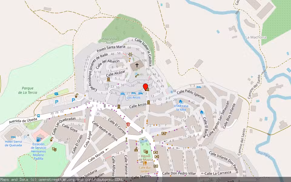 Mapa de Subasta Inmueble (Vivienda) en Quesada, Jaén