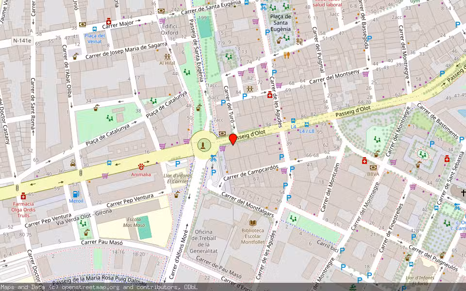 Mapa de Subasta Inmueble (Vivienda) en Girona