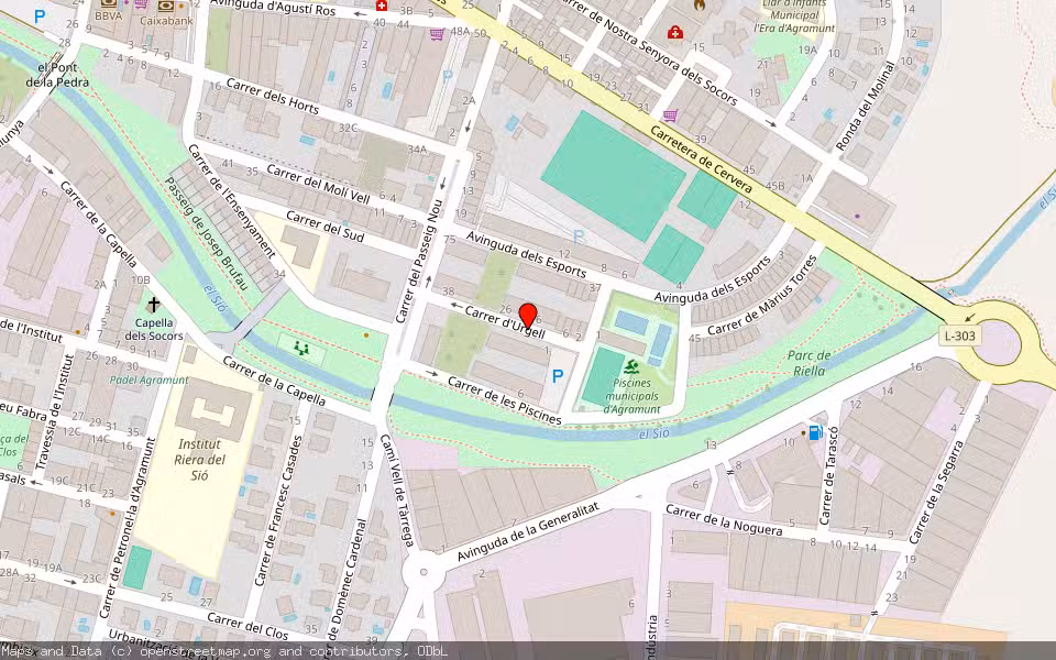 Mapa de Subasta Inmueble (Vivienda) en Agramunt, Lleida