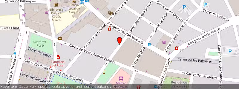 Mapa de Subasta de Inmueble (Vivienda) en Alaquas, Valencia 