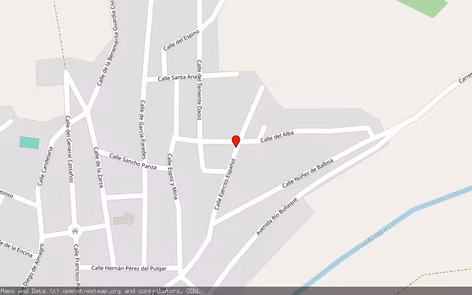 Mapa de Subasta Inmueble (Vivienda) en El Robledo, Ciudad Real