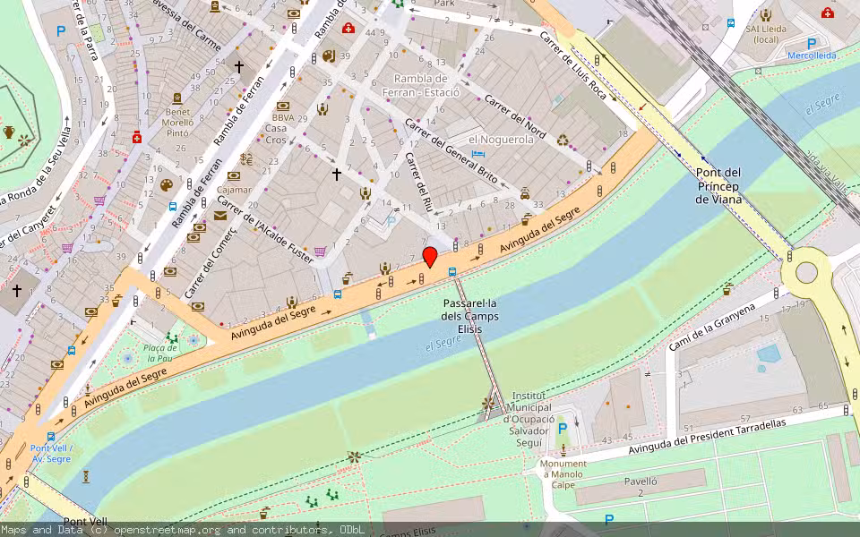 Mapa de Subasta Inmueble (Local comercial) en Lleida