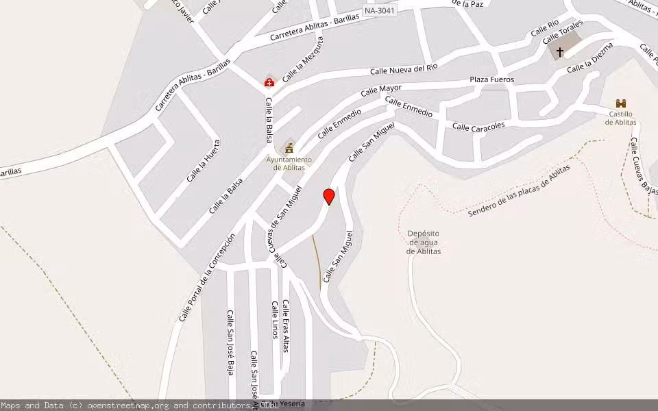 Mapa de Subasta Inmueble (Vivienda) en Ablitas, Navarra